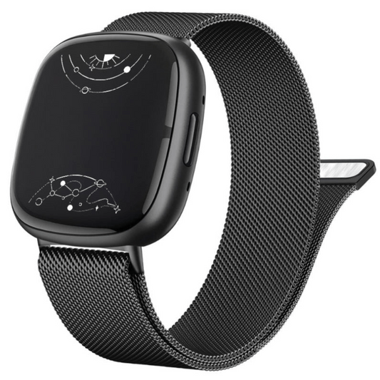 Monstro Bande en Acier Milanese pour Fitbit Série