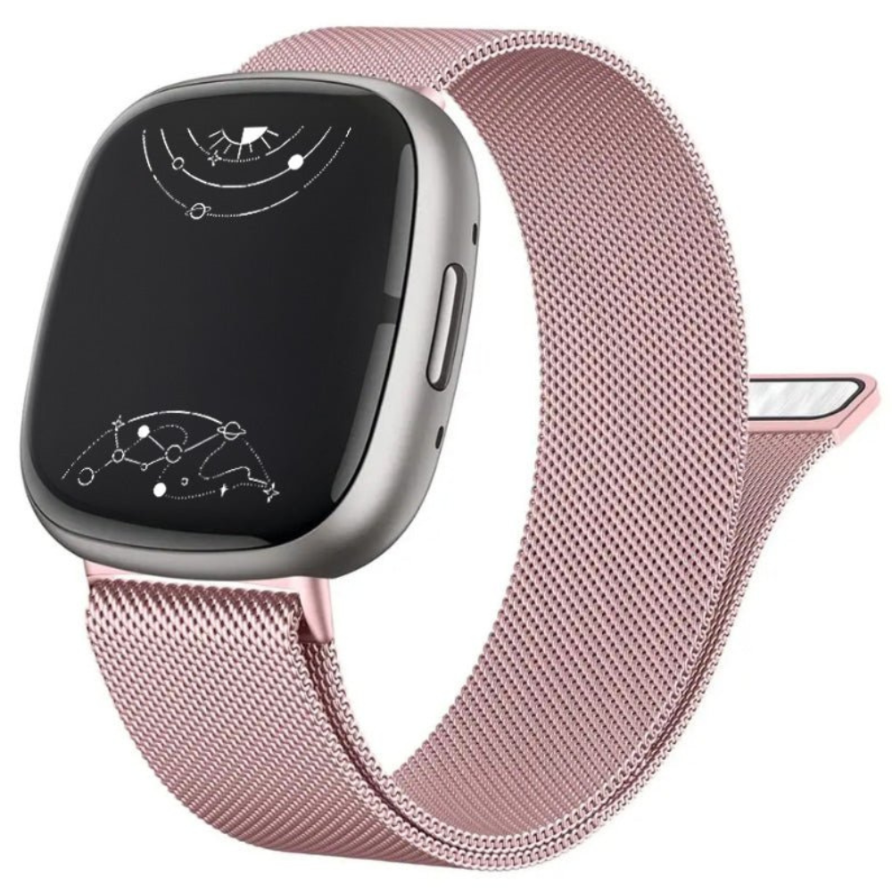 Monstro Bande en Acier Milanese pour Fitbit Série