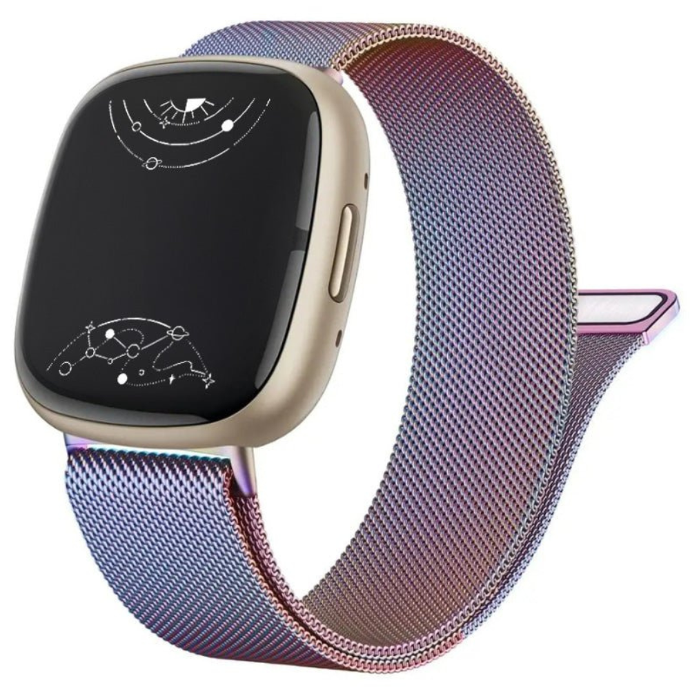 Monstro Bande en Acier Milanese pour Fitbit Série