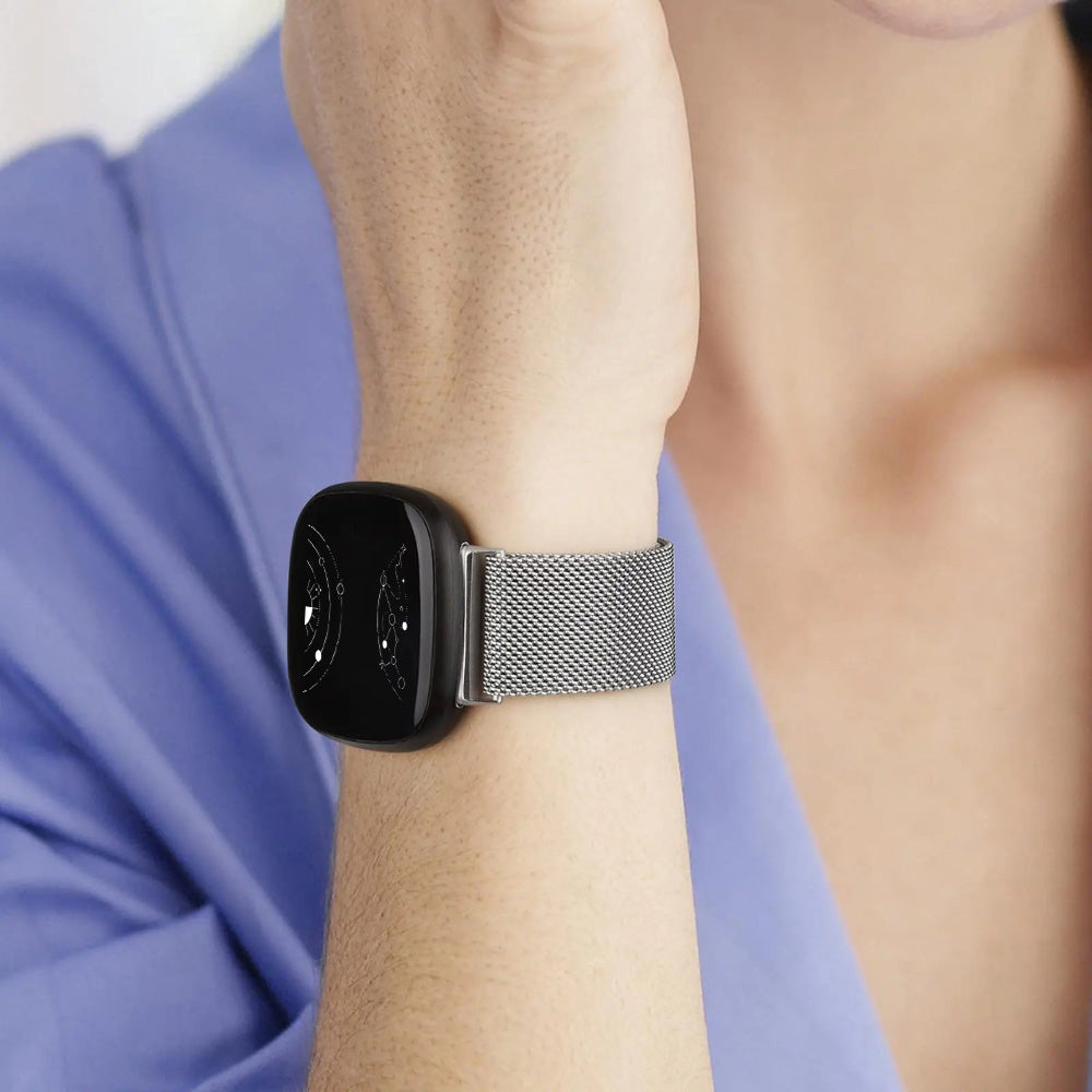 Monstro Bande en Acier Milanese pour Fitbit Série