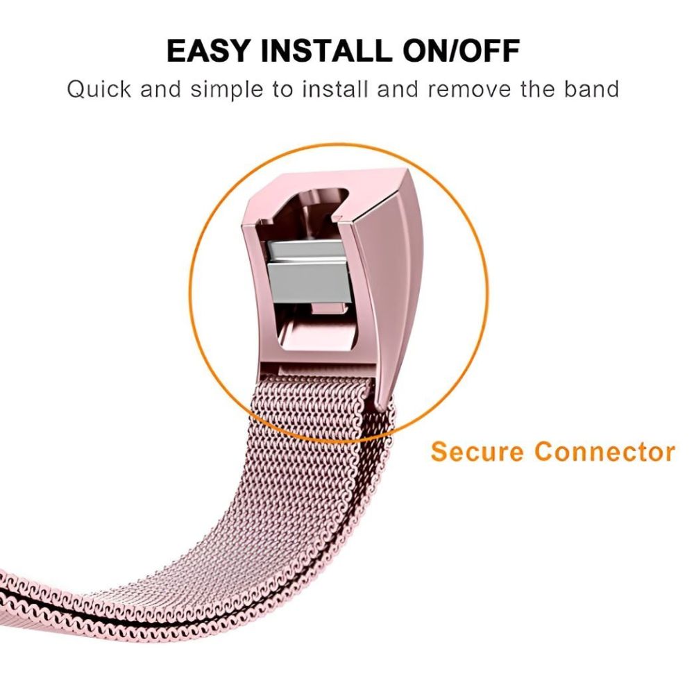 Bellum Milanese Bande en Acier Inoxydable pour Fitbit Alta / Alta HR
