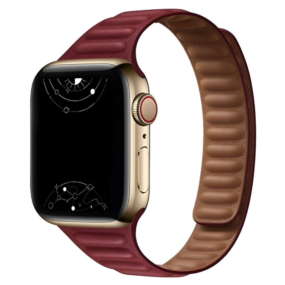 Vistel Slim Leather Link Band - Astra Straps