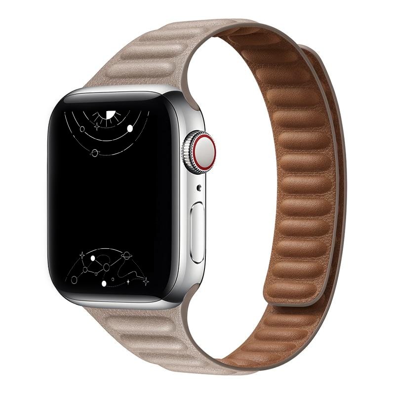 Vistel Slim Leather Link Band - Astra Straps